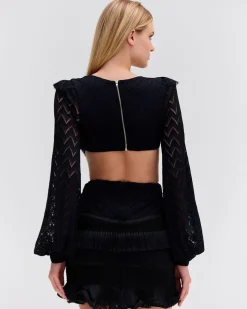 PatBO FRINGE CUT-OUT MINI DRESS- Dresses & Jumpsuits