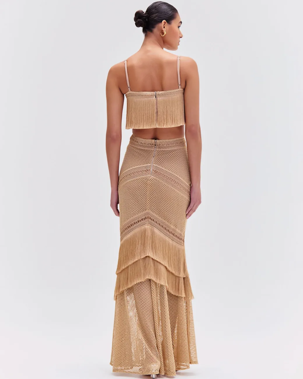 PatBO Fringe Maxi Skirt- Matching Sets|Bottoms