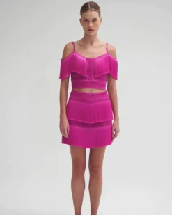 PatBO Fringe Mini Skirt- Matching Sets|Bottoms