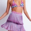PatBO FRINGE MINI SKIRT (FINAL SALE)- Cover-ups|Matching Sets