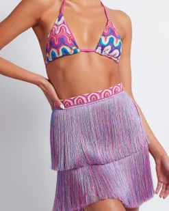 PatBO FRINGE MINI SKIRT (FINAL SALE)- Cover-ups|Matching Sets