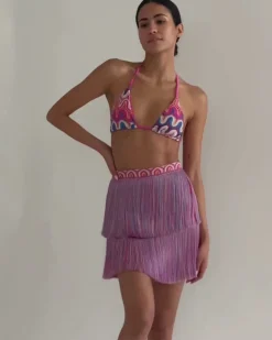 PatBO FRINGE MINI SKIRT (FINAL SALE)- Cover-ups|Matching Sets