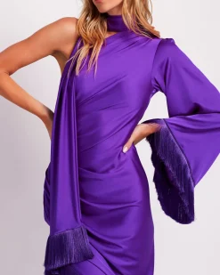 PatBO Fringe Trim Oscar Dress (FINAL SALE)- Dresses & Jumpsuits