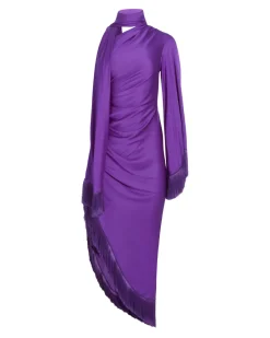 PatBO Fringe Trim Oscar Dress (FINAL SALE)- Dresses & Jumpsuits