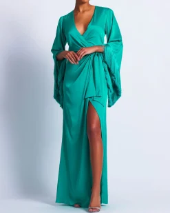 PatBO Fringe Trim Wrap Dress (FINAL SALE)- Dresses & Jumpsuits
