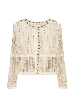 PatBO FULLY BEADED JACKET (RUNWAY)- Jackets|Tops & Bodysuits