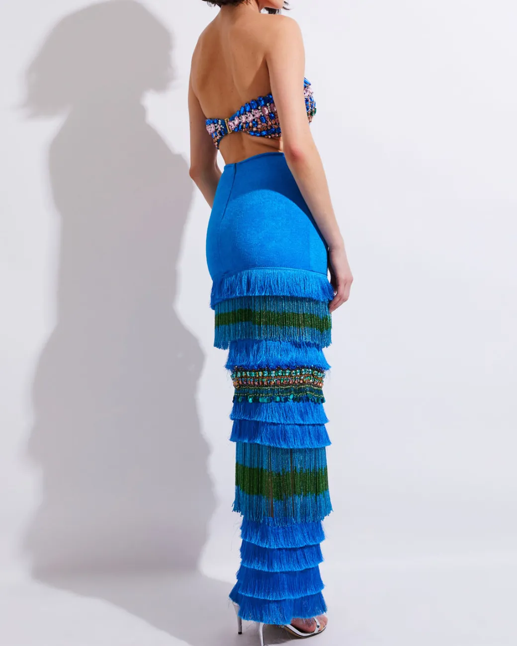 PatBO FULLY BEADED STRAPLESS TOP (EXCLUSIVE) (FINAL SALE)- Matching Sets|Tops & Bodysuits
