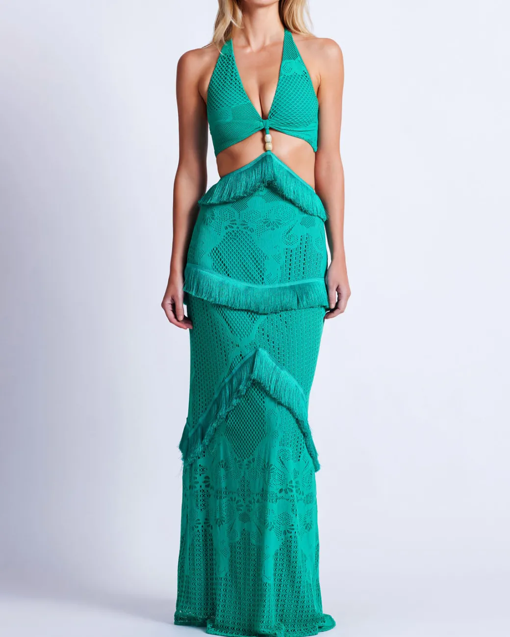 PatBO Halterneck Maxi Dress- Dresses & Jumpsuits