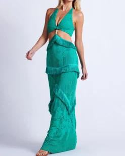 PatBO Halterneck Maxi Dress- Dresses & Jumpsuits