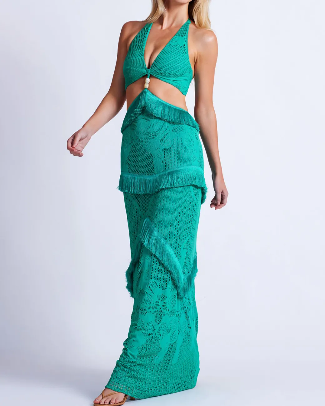 PatBO Halterneck Maxi Dress- Dresses & Jumpsuits