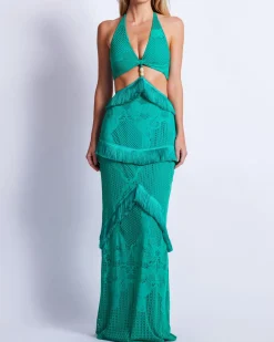 PatBO Halterneck Maxi Dress- Dresses & Jumpsuits