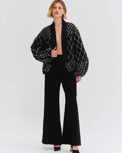 PatBO Hand Beaded Quilted Jacket (RUNWAY)- Jackets
