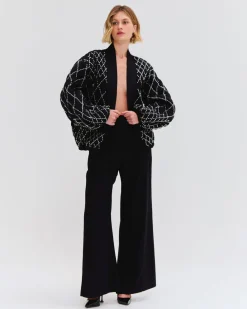 PatBO Hand Beaded Quilted Jacket (RUNWAY)- Jackets
