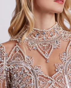 PatBO HAND BEADED TULLE COCKTAIL DRESS (EXCLUSIVE)- Dresses & Jumpsuits