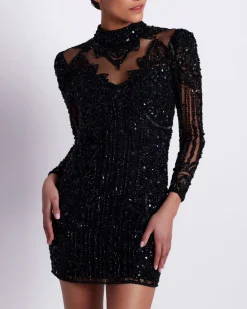 PatBO HAND BEADED TULLE COCKTAIL DRESS (EXCLUSIVE)- Dresses & Jumpsuits