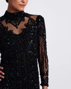 PatBO HAND BEADED TULLE COCKTAIL DRESS (EXCLUSIVE)- Dresses & Jumpsuits