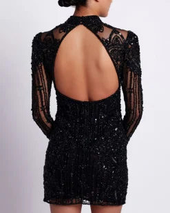 PatBO HAND BEADED TULLE COCKTAIL DRESS (EXCLUSIVE)- Dresses & Jumpsuits