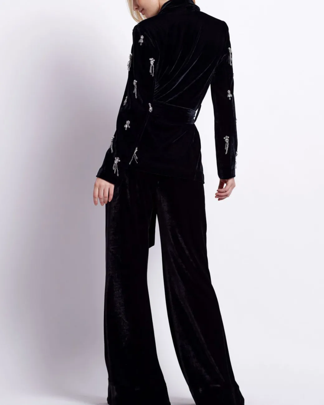 PatBO HAND BEADED VELVET KIMONO JACKET- Matching Sets|Jackets