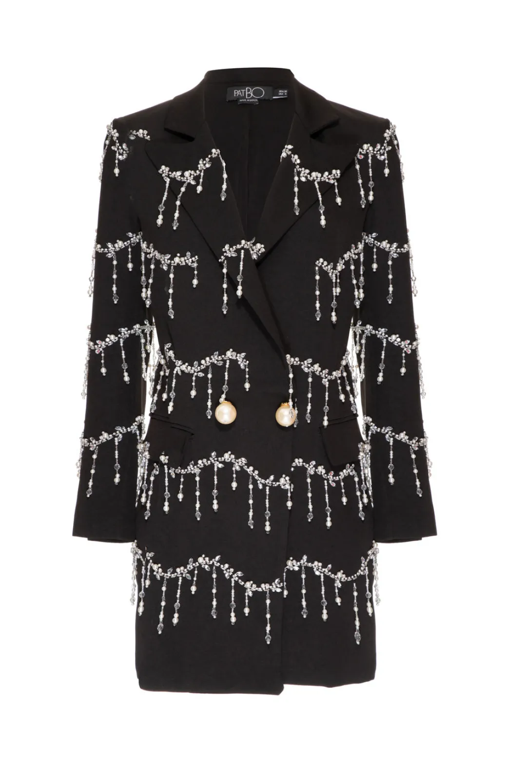 PatBO Hand-Beaded Blazer Mini Dress (FINAL SALE)- Dresses & Jumpsuits