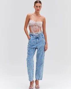 PatBO Hand-Beaded Bralette (RUNWAY)- Tops & Bodysuits
