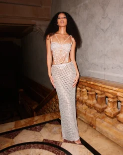 PatBO Hand-Beaded Bralette (RUNWAY)- Tops & Bodysuits