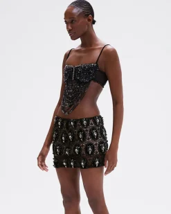 PatBO Hand-Beaded Bralette (RUNWAY)- Tops & Bodysuits