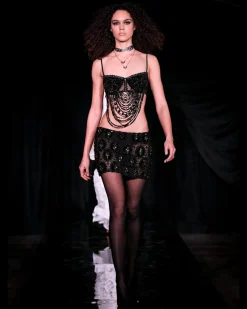 PatBO Hand-Beaded Bralette (RUNWAY)- Tops & Bodysuits