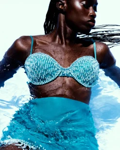 PatBO Hand-Beaded Bustier Top (FINAL SALE)- Matching Sets|Tops & Bodysuits