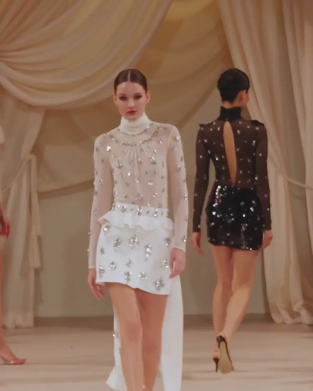 PatBO HAND-BEADED CAPE MINI SKIRT (EXCLUSIVE) (FINAL SALE)- Bottoms