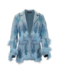 PatBO Hand-Beaded Blazer (FINAL SALE)- Matching Sets|Denim