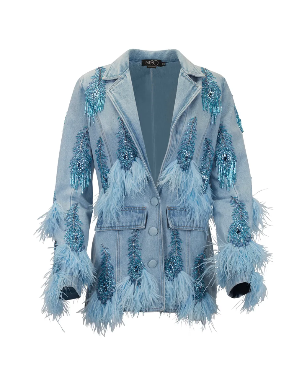 PatBO Hand-Beaded Blazer (FINAL SALE)- Matching Sets|Denim