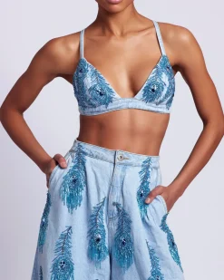 PatBO Hand-Beaded Bralette (FINAL SALE)- Matching Sets|Denim
