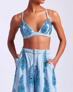PatBO Hand-Beaded Bralette (FINAL SALE)- Matching Sets|Denim