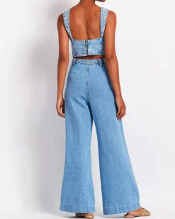 PatBO Hand-Beaded Top (FINAL SALE)- Matching Sets|Denim