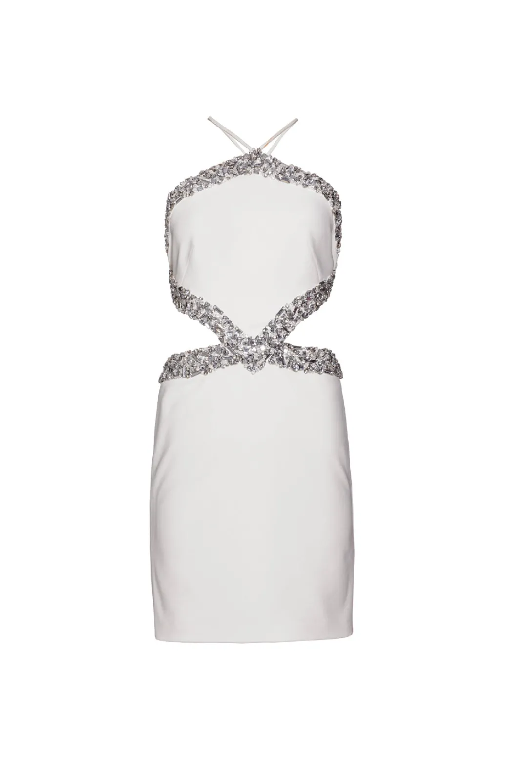 PatBO Hand-Beaded Halterneck Mini Dress (FINAL SALE)- Dresses & Jumpsuits