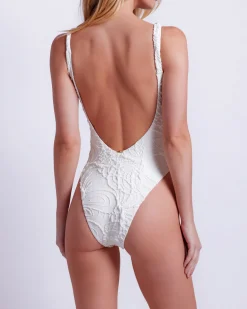 PatBO Hand-Beaded Jacquard Bodysuit (FINAL SALE)- One Pieces|Matching Sets