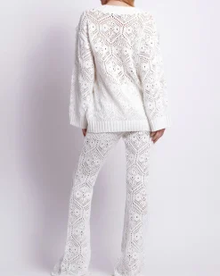 PatBO Hand-Beaded Knit Tunic- Matching Sets|Tops & Bodysuits