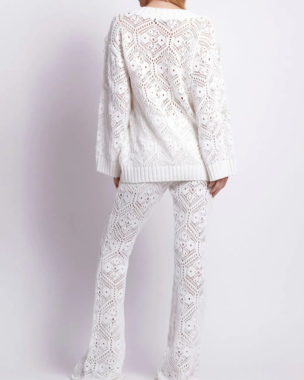 PatBO Hand-Beaded Knit Tunic- Matching Sets|Tops & Bodysuits