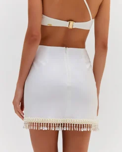 PatBO HAND-BEADED MINI SKIRT- Matching Sets|Bottoms