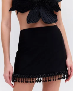 PatBO Hand-Beaded Mini Skirt (EXCLUSIVE)- Matching Sets|Bottoms