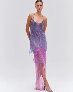 PatBO Hand-Beaded Ombre Gown- Dresses & Jumpsuits
