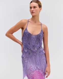 PatBO Hand-Beaded Ombre Gown- Dresses & Jumpsuits