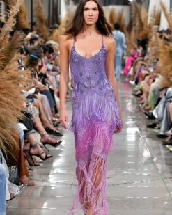 PatBO Hand-Beaded Ombre Gown- Dresses & Jumpsuits