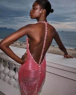 PatBO HAND-BEADED OMBRE GOWN (RUNWAY)- Dresses & Jumpsuits