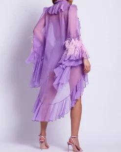 PatBO Hand-Beaded Ruffle Blouse (EXCLUSIVE)- Matching Sets|Tops & Bodysuits