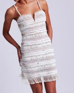PatBO Hand-Beaded Sleeveless Mini Dress (EXCLUSIVE)- Dresses & Jumpsuits