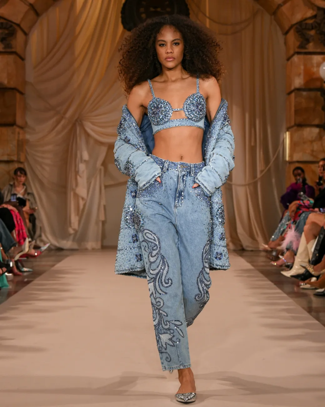 PatBO HAND-BEADED STRAIGHT LEG JEANS (FINAL SALE)- Matching Sets|Denim