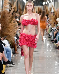 PatBO Hand-Embroidered 3D Flower Top- Tops & Bodysuits