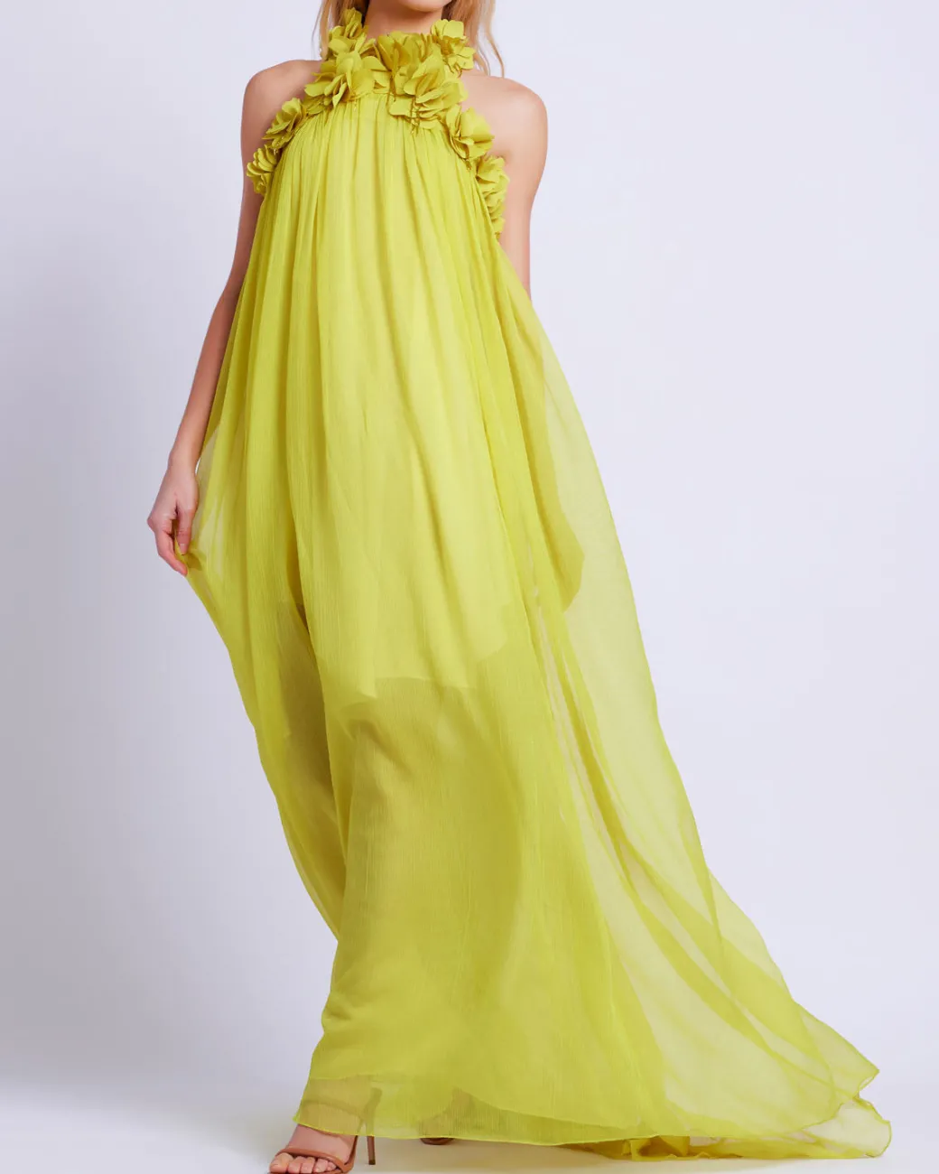 PatBO Hand-Embroidered 3D Gown (FINAL SALE)- Dresses & Jumpsuits