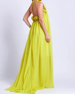 PatBO Hand-Embroidered 3D Gown (FINAL SALE)- Dresses & Jumpsuits